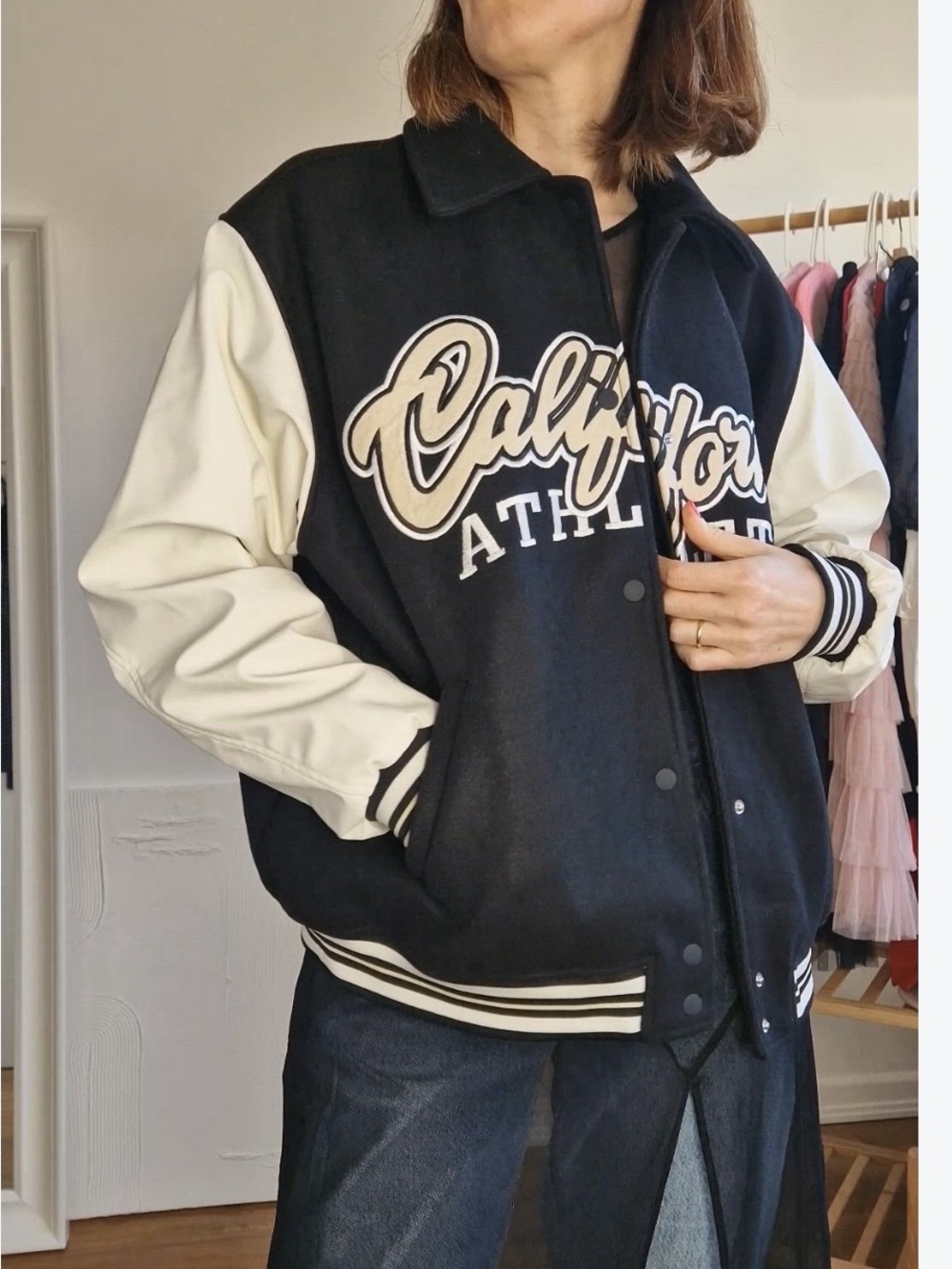 H&M Divided California Athletic Varsity Jacket - XS